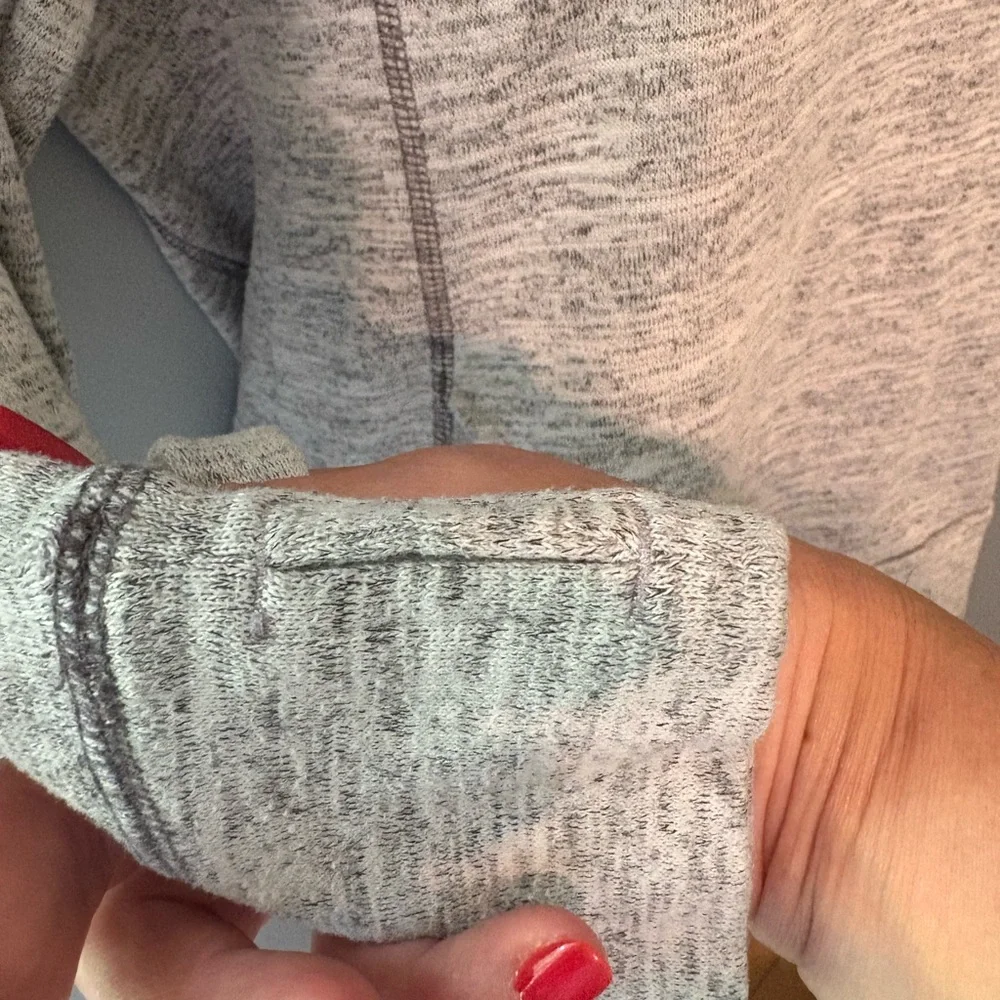 Kuhl Light Gray Cowl Neck Sweater
